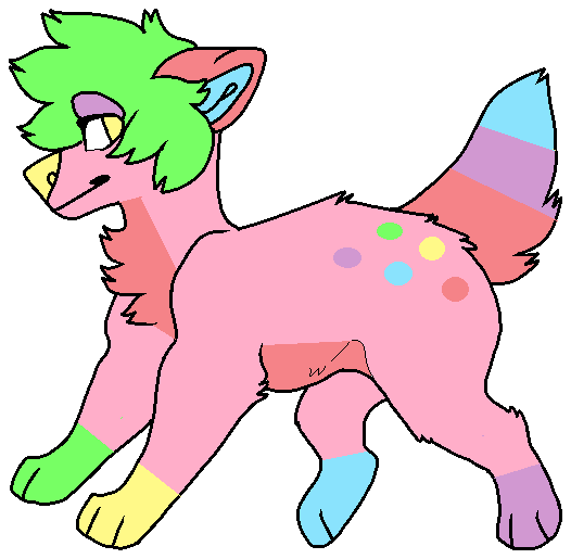 Pastel wolf adopt (closed)