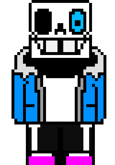 If Sans is a pixel artist by aaron2750 on DeviantArt