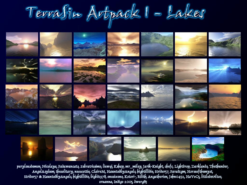 TerraSin Artpack I - Lakes