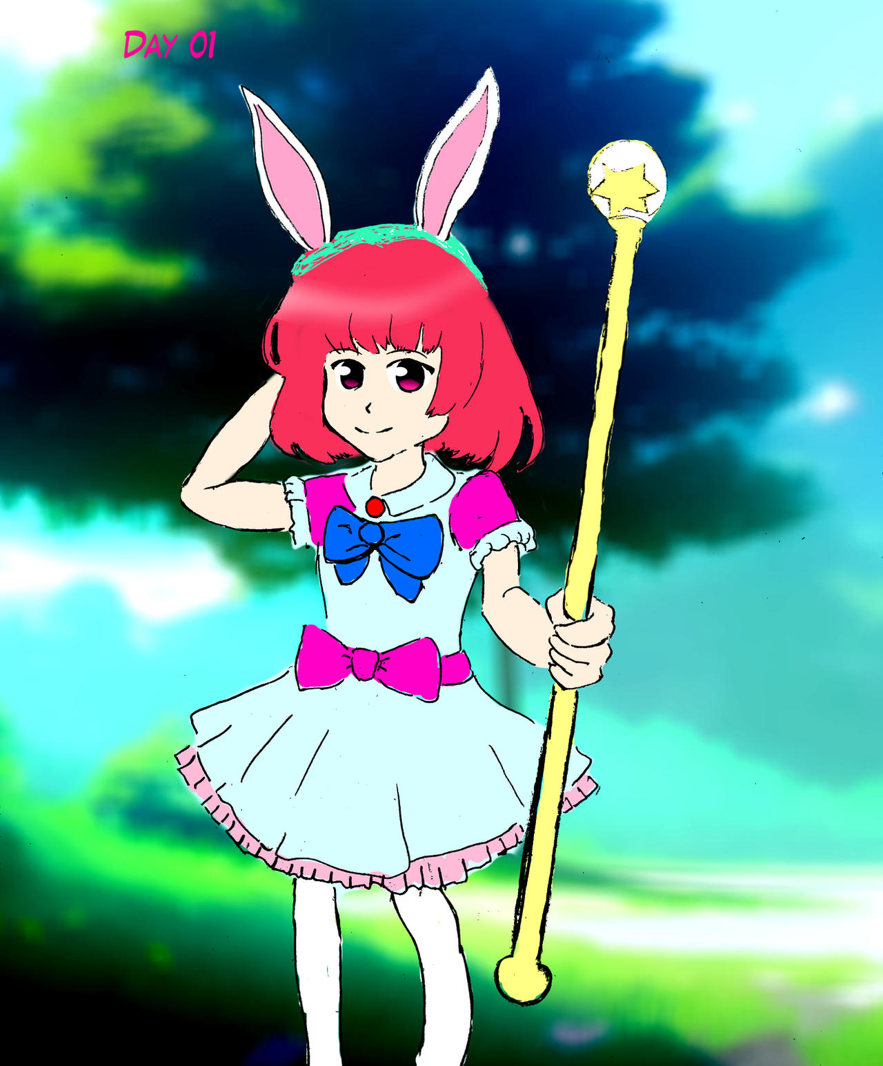Fictional Rabbit Girls Day 01: Rabbit magical girl by PeterSamwell on DeviantArt
