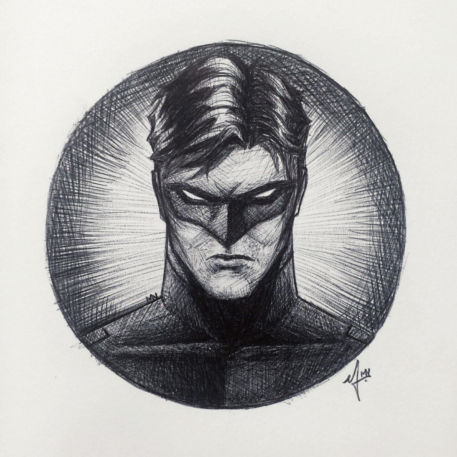 Green Lantern | Ballpoint Bic pen