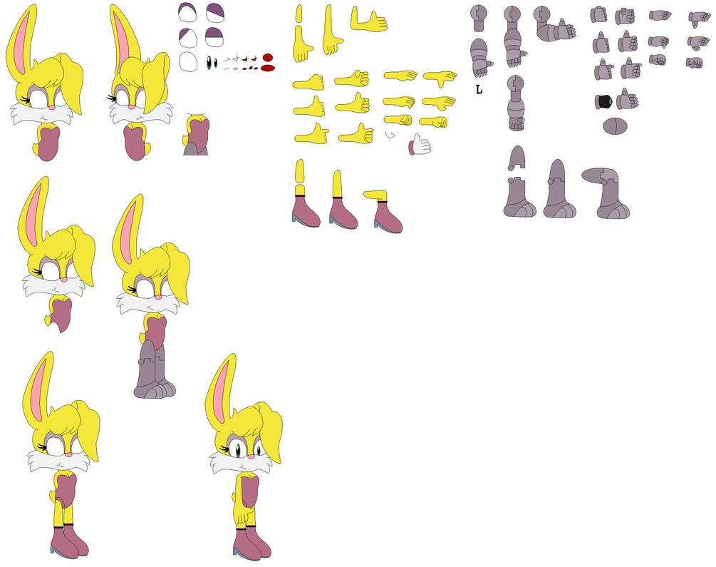 Bunnie Rabbot (Archie Design) Character Builder by Shiyamasaleem on ...