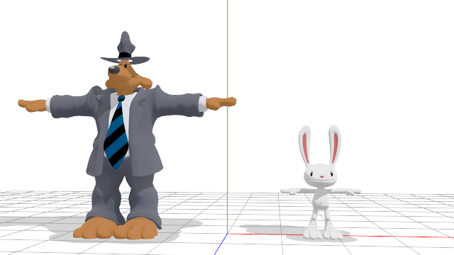MMD Release: Sam And Max (Fixed Size) by Shiyamasaleem on DeviantArt