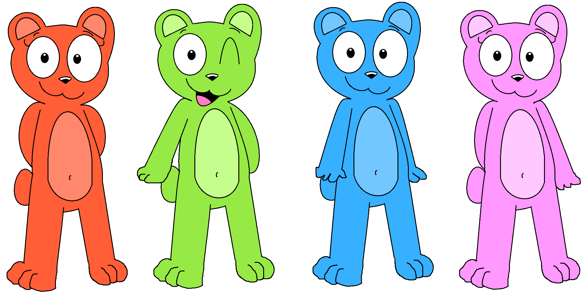 Color Bear Effects The Color Bears (My Style) Vector by Shiyamasaleem on DeviantArt