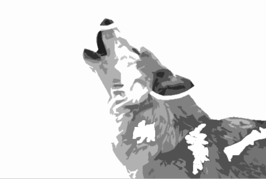 wolf stencil