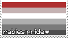 rabies pride flag stamp