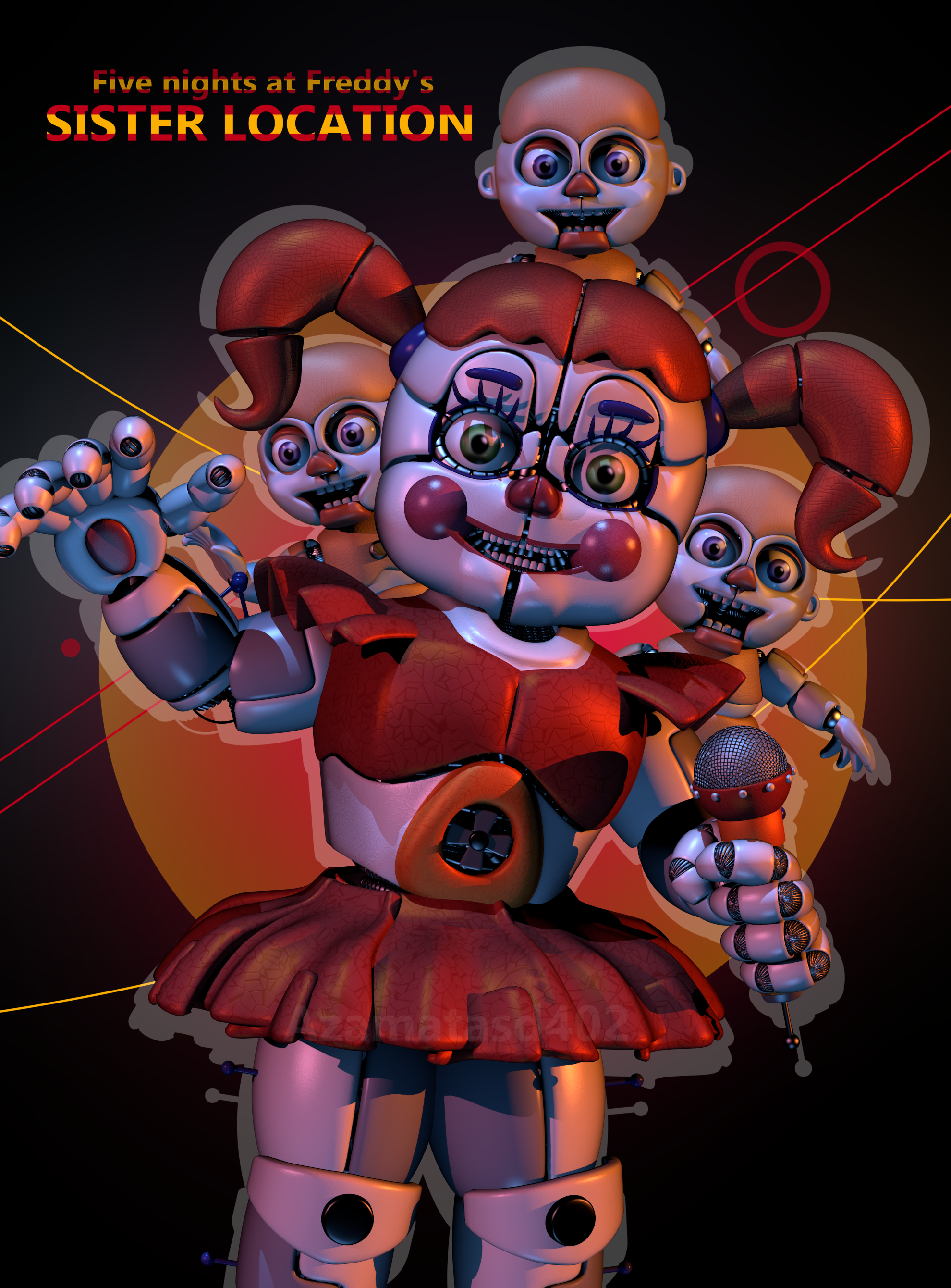 Five nights at Freddy's: Sister location poster by AzamatBlender on  DeviantArt