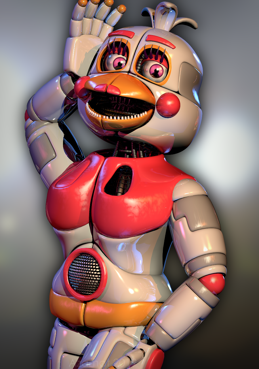 C4D] Funtime Chica Render by Ethanolopie on DeviantArt