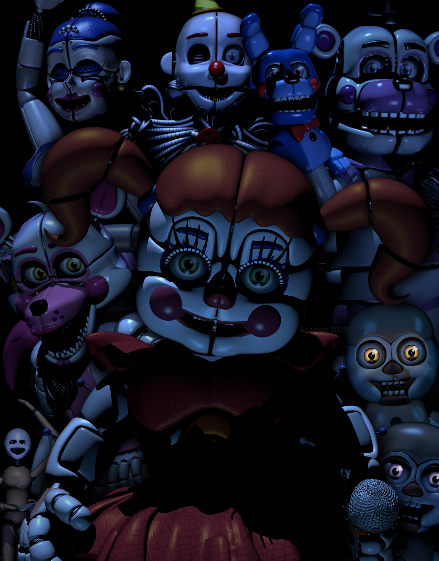 Five nights at Freddy's: Sister location poster by AzamatBlender on  DeviantArt