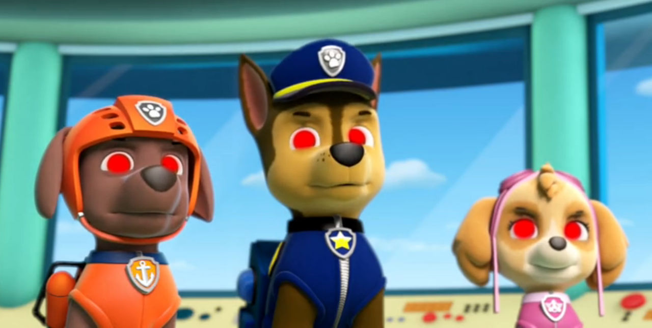 Scare Paws PAW Patrol - Scary Eyed Pups by JaytheFox99 on DeviantArt