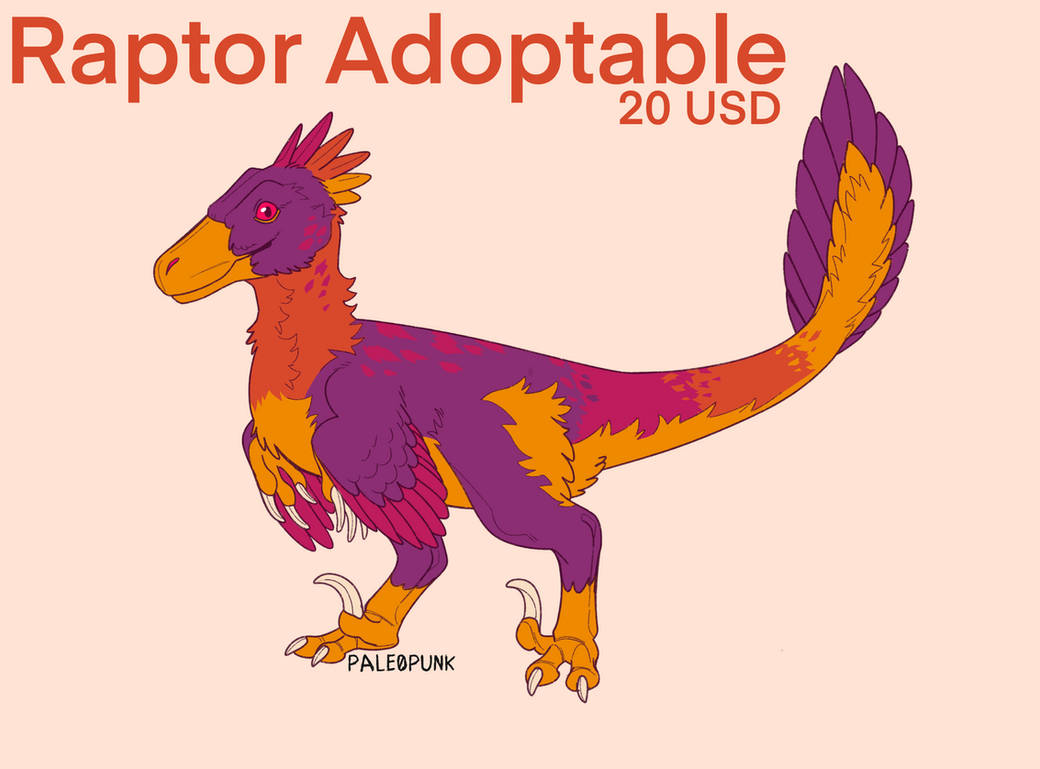 Raptor Adoptable by PALE0PUNK on DeviantArt