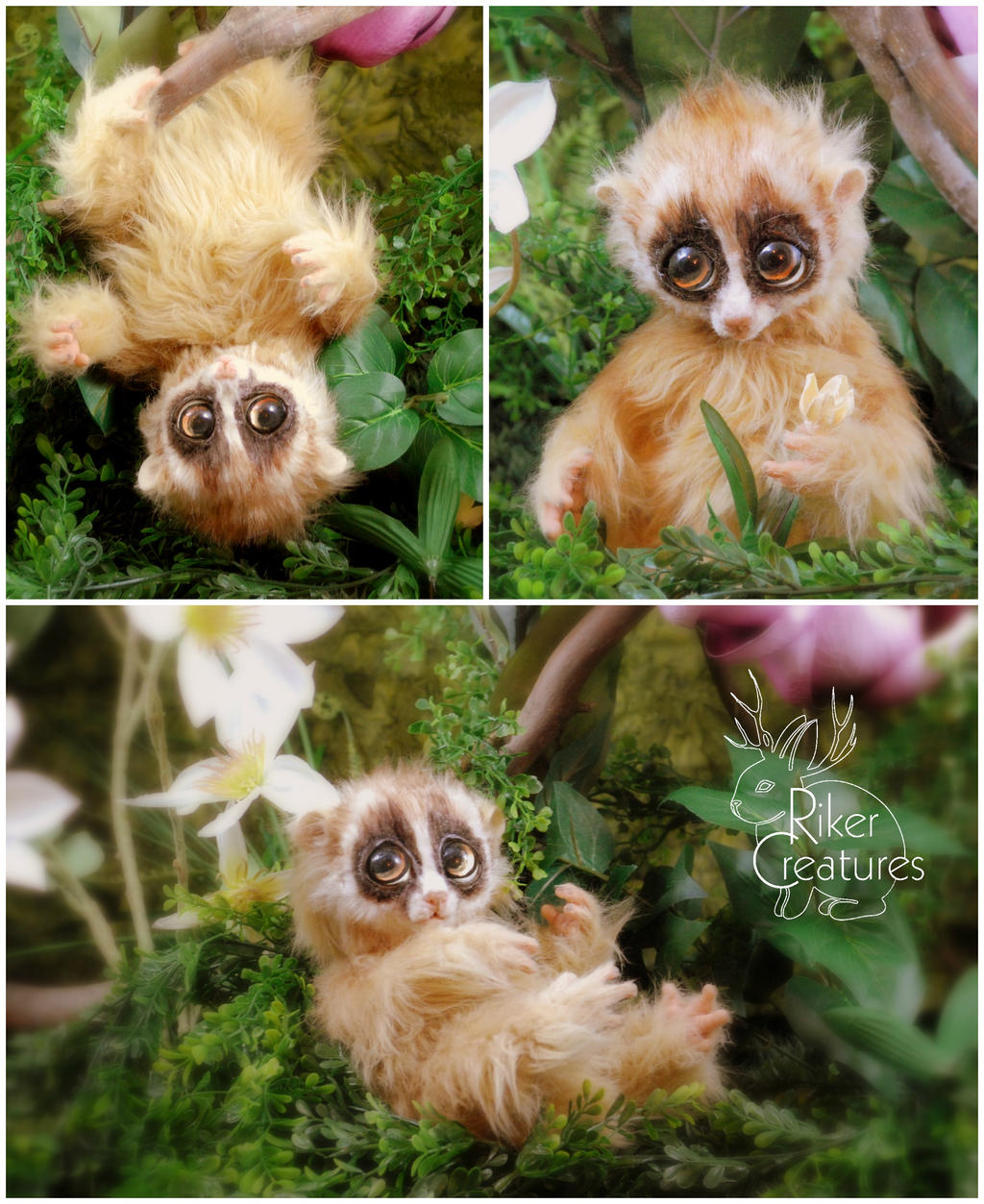 Lola the Slow Lorris - Poseable Art Doll