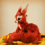 Red Squirrel Doll - poseable fantasy creature