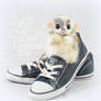 Rat in a Shoe! Poseable Art Doll