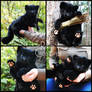 Baby Black Jaguar Plushie Doll