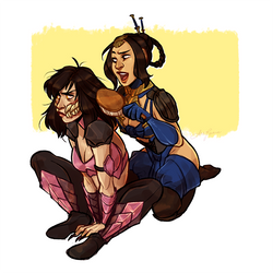 mkx - mileena and kitana