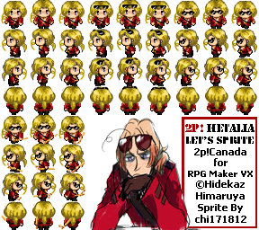 2p!Hetalia RPG Maker - 2p!Canada sprites