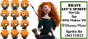 Surprise Sprite RPG Maker - Princess Merida