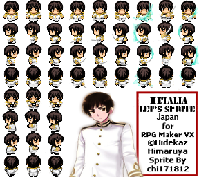 [commissioned]Hetalia RPG Maker - 1p!Japan sprite