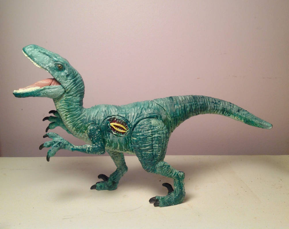 Delta the Velociraptor repaint by harleypig127 on DeviantArt