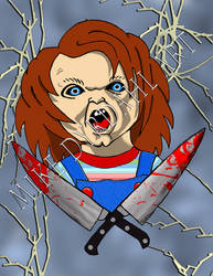 Chucky Face Watermark