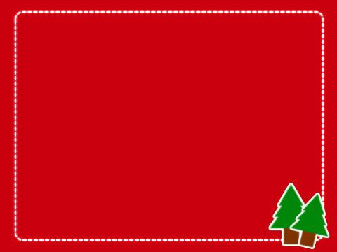 Christmas Card - Red, Christmas Trees