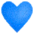 Glitter Heart Blue [F2U]