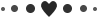 Heart and Dot Divider, Black Grey Colors