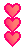 Stack of 3 Hearts [F2U]
