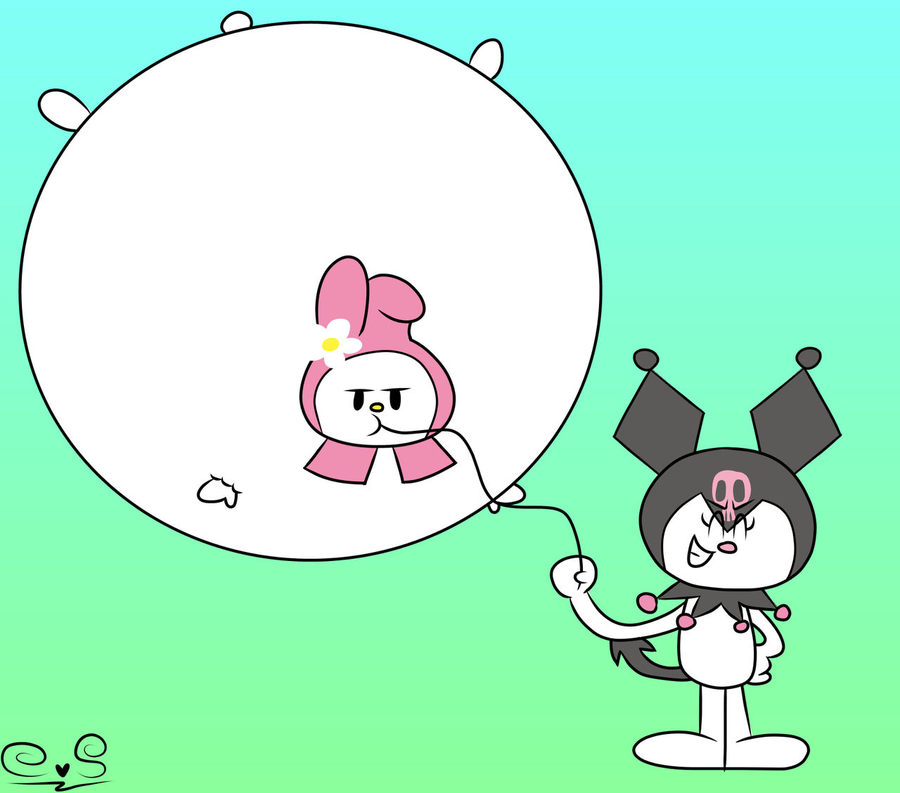 Sanrio Inflation My Melody Balloon by ChiareyChan on DeviantArt