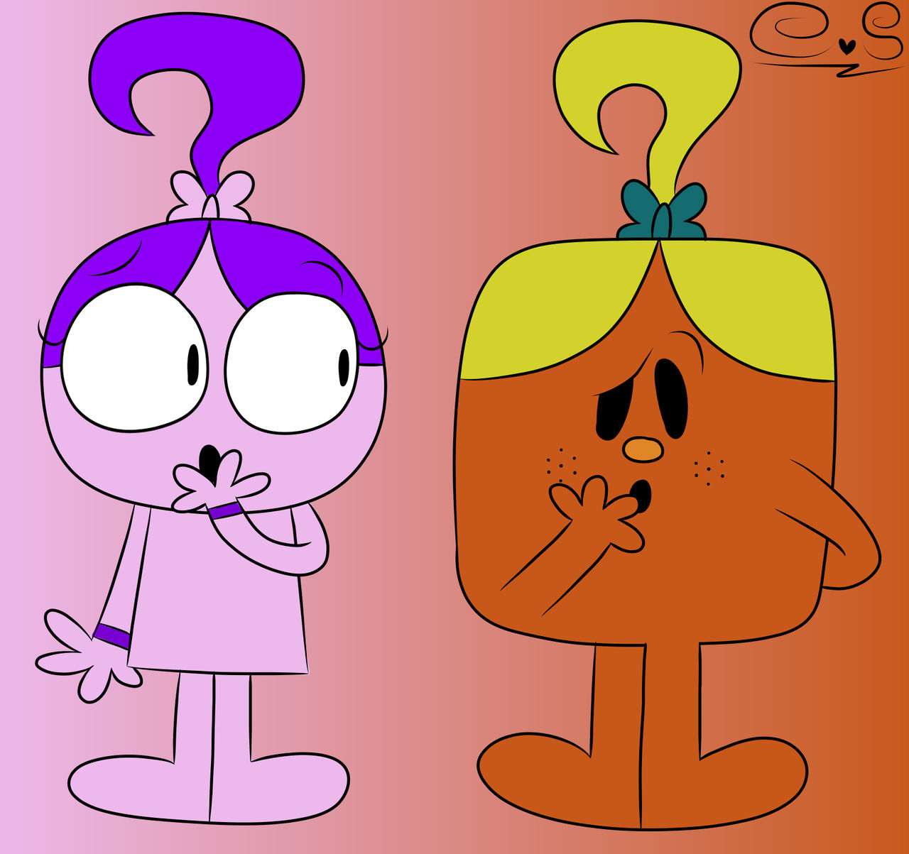 Questionable Girl meets Miss Curious by ChiareyChan on DeviantArt