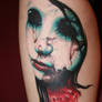 wax faced zombie tattoo