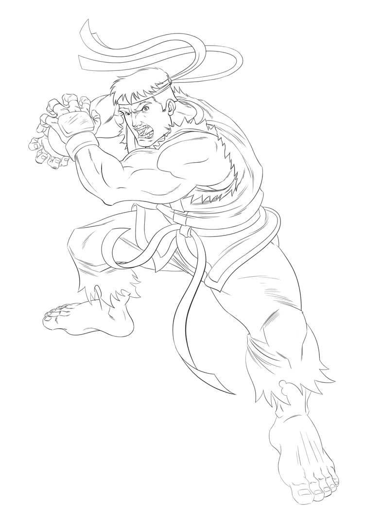 Drawing Practice Ryu Ryu sketch by NICKPOMATO on DeviantArt