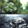Practice : drawing realistic rocks