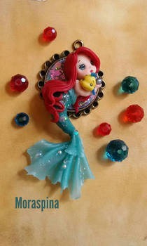 Chibi Ariel Disney Princess necklace