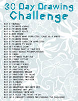 The 30 day drawing challenge :D