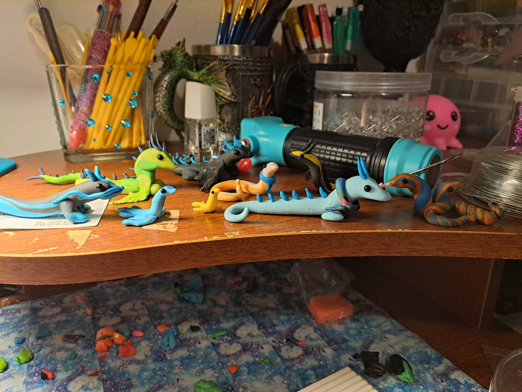 Deviantart Clay More Handmade Clay Figures by TrueNightDragonQueen on DeviantArt