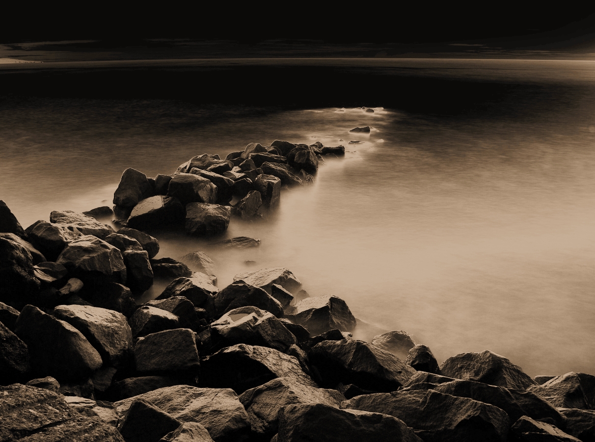 Rocks on Montrose beach