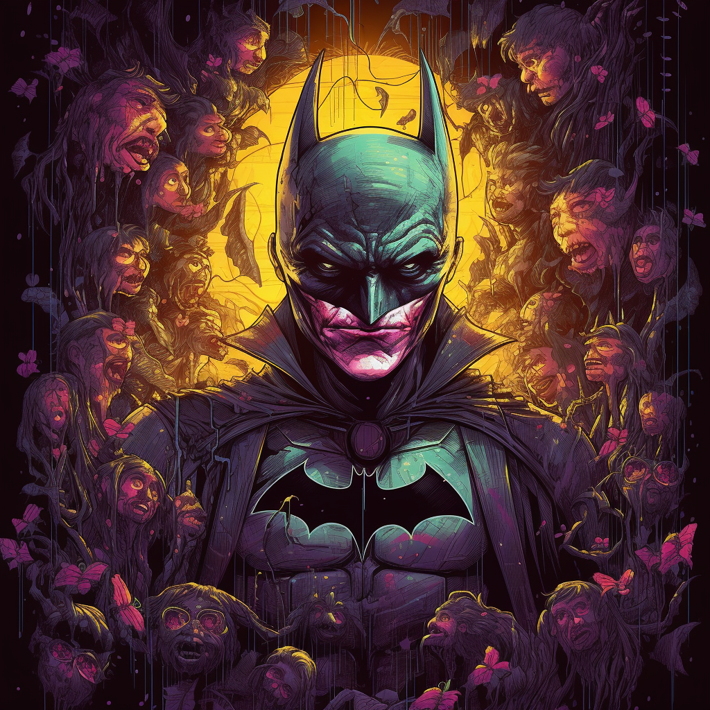 Canvas print DC Comics - Batman Haunted