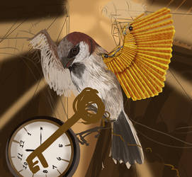 Steampunk Sparrow WIP