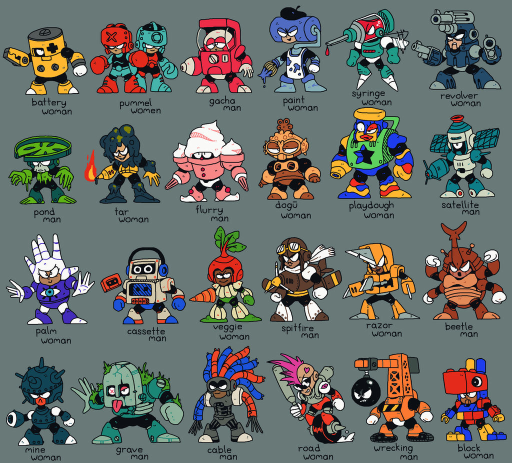 Robot Masters By Splendidland On Deviantart Robot Masters By Splendidland On Deviantart