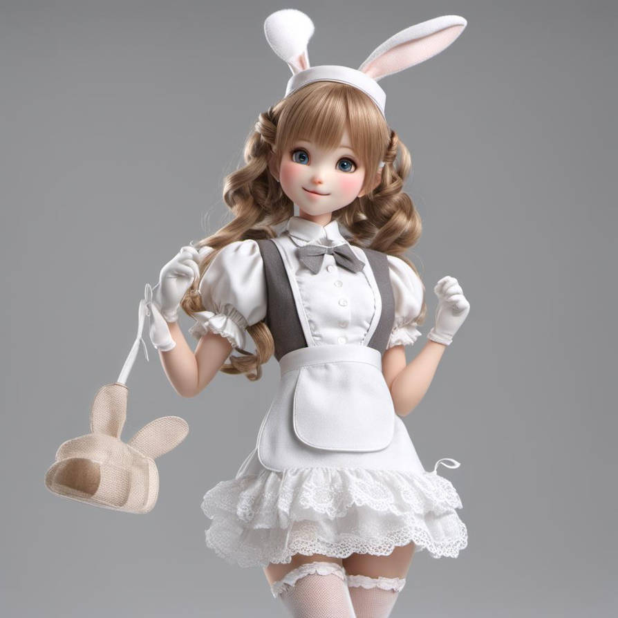 Rabbit maid in short dress high boots doll by Billa2720 on DeviantArt