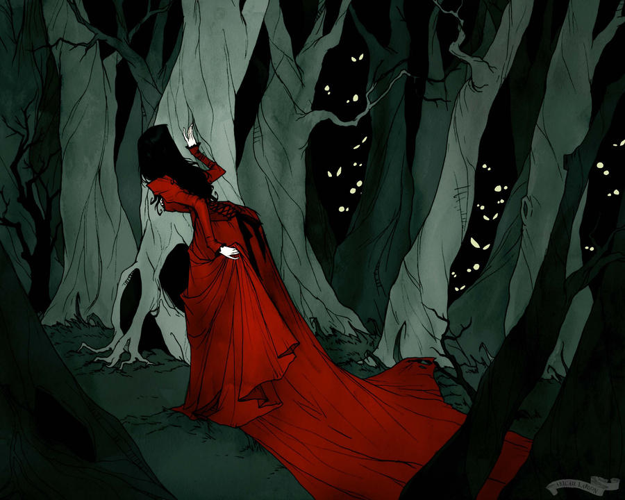 Snow White in the Woods by AbigailLarson