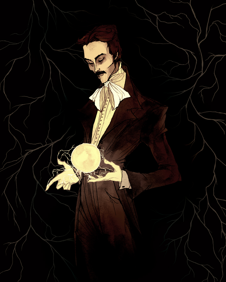 Nikola Tesla by AbigailLarson on DeviantArt Nikola Tesla by AbigailLarson on DeviantArt
