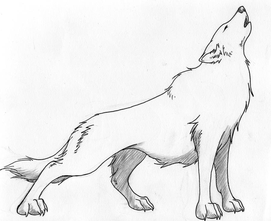 Howling Wolf Tattoo Design by CrimsonWolfSobo on DeviantArt