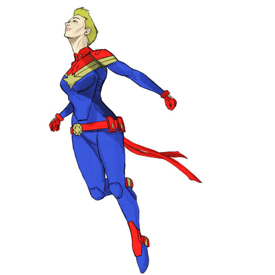 Captain Marvel Doodle By Disposablepal On DeviantArt