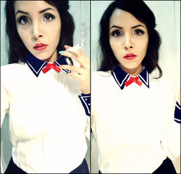 Elizabeth - Burial at Sea (Bioshock) Make-up test by Nani-Dechuka