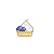 Free Blueberry Cupcake icon