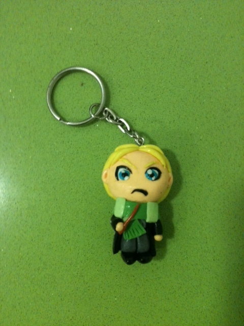 Draco Malfoy polymer clay keychain