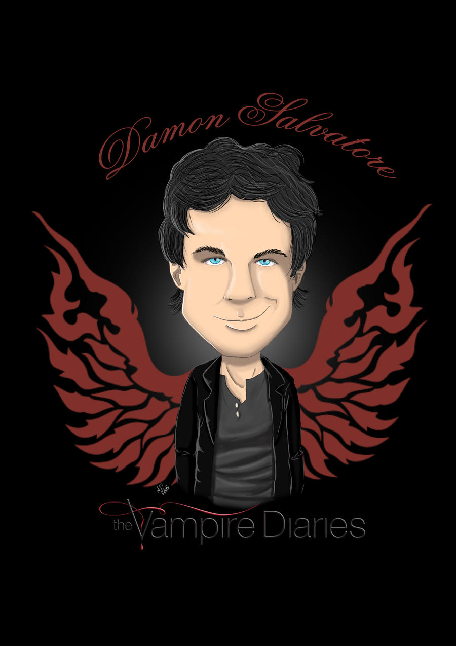 Damon Salvatore Caricature By Anapeig On Deviantart Damon Salvatore Caricature By Anapeig On Deviantart